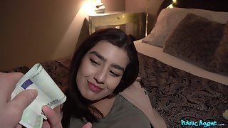 Teenager enjoys the smell of cash and the taste of dick