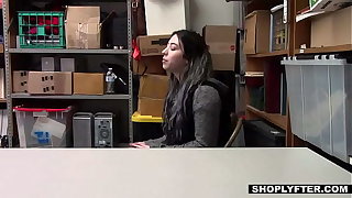 Teen Stepdaughter Caught Shoplifting Wits Her Dad And Fucked